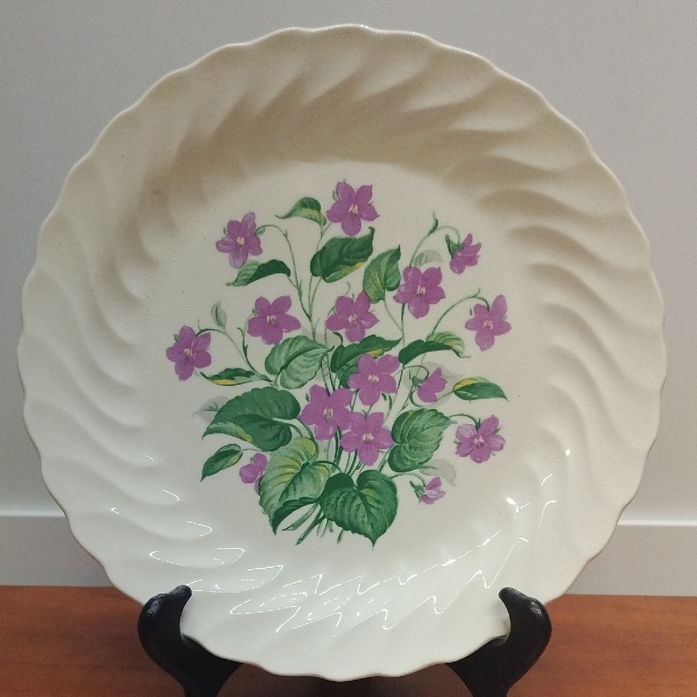 Vintage Royal Violet China 10.5" Plate by Royal China USA Hand Painted